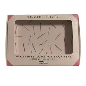 NWT Lucky Feather Vibrant Thirty Trinket Dish